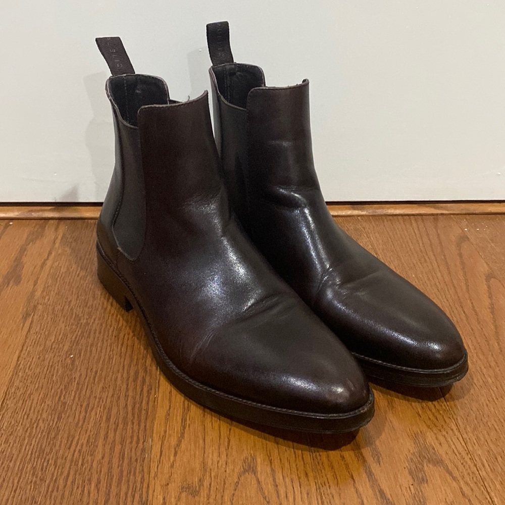 New Republic Dark Brown Leather Chelsea Boots